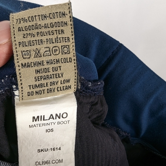 DL1961 Milano Bootcut Maternity Jeans 27 Dark Wash Denim Jean - Picture 15 of 16